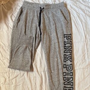 PINK Victoria's Secret Heather Gray Joggers